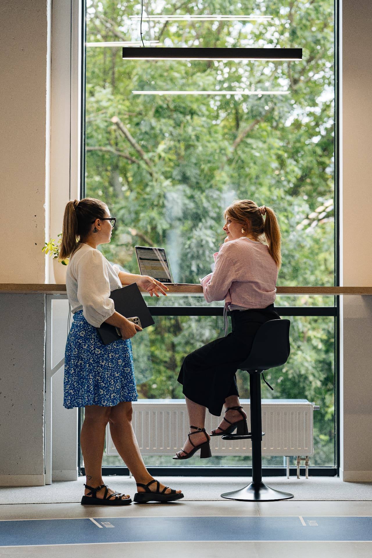 A workspace by the panoramic window